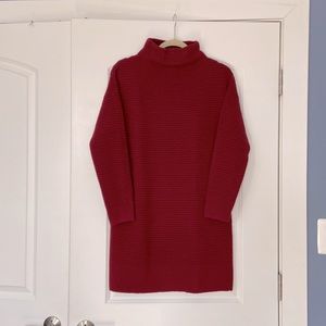 S red sweater dress from Madewell